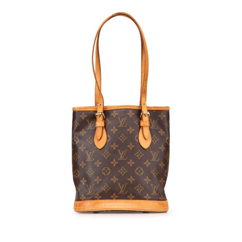 Louis Vuitton Monogram Petit Bucket Brown Good condition - Front View