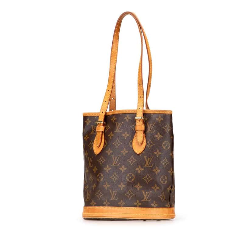 Louis Vuitton Monogram Petit Bucket Brown Good condition - Back View