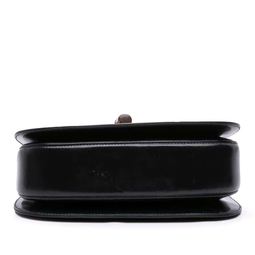 Gucci Calfskin Bamboo Night Black Leather Good condition - Inside View