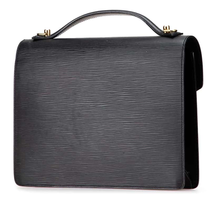 Louis Vuitton Epi Monceau 28 Black Leather Fair condition - Back View