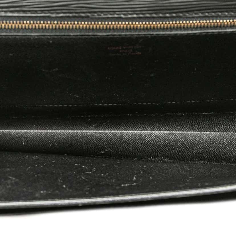 Louis Vuitton Epi Monceau 28 Black Leather Fair condition - Model View