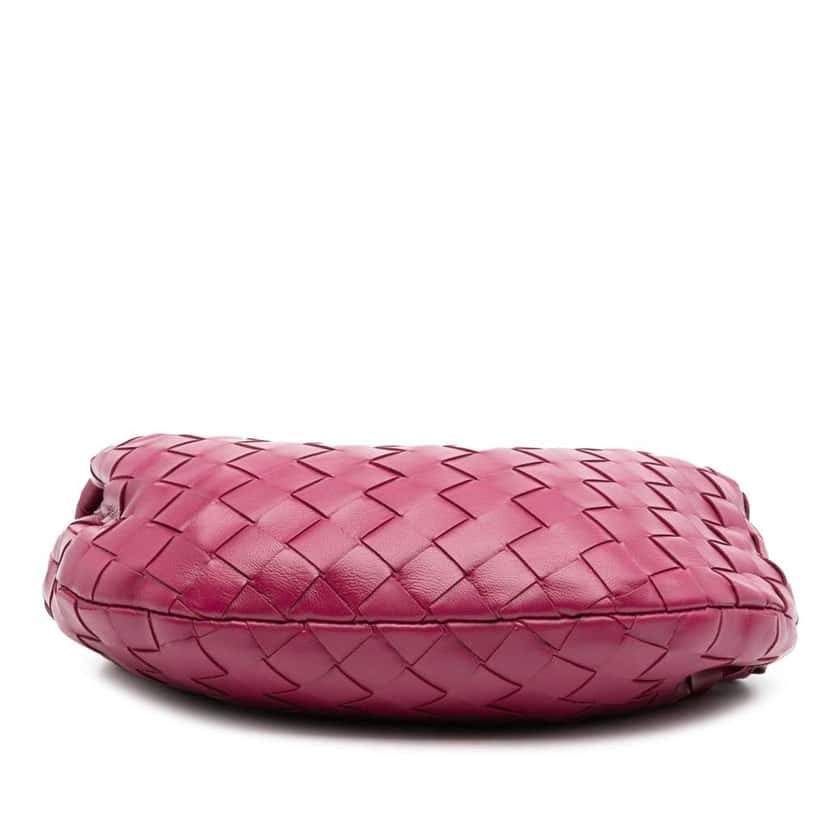 Bottega Veneta Mini Nappa Intrecciato Jodie Pink Leather Good condition - Inside View