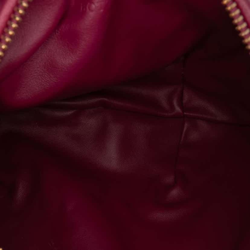 Bottega Veneta Mini Nappa Intrecciato Jodie Pink Leather Good condition - Model View