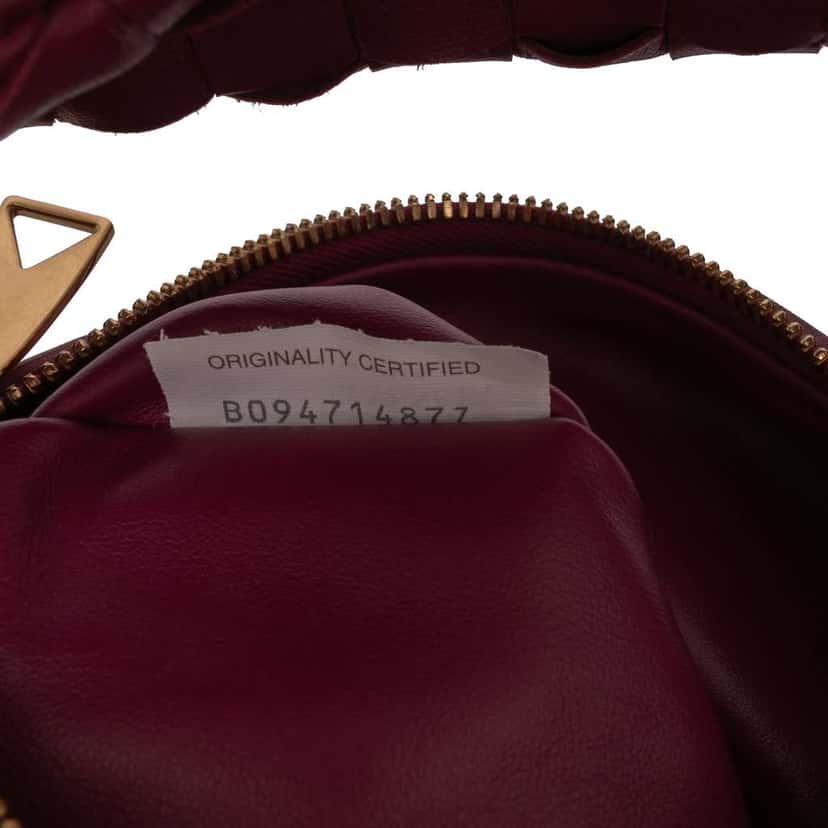 Bottega Veneta Mini Nappa Intrecciato Jodie Pink Leather Good condition - Box View