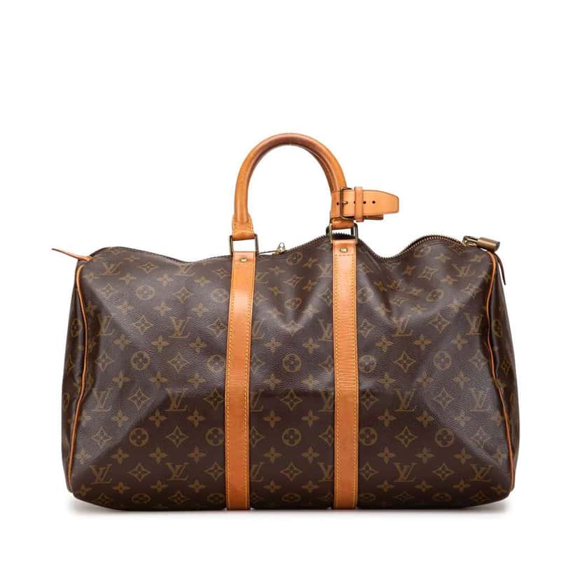Louis Vuitton Monogram Keepall 45 Brown Fair condition - Front View