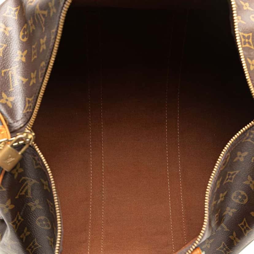 Louis Vuitton Monogram Keepall 45 Brown Fair condition - Model View