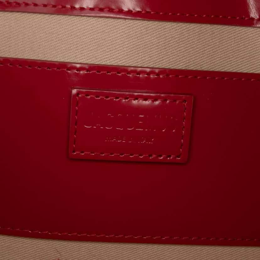Jacquemus Patent Le Bambino Long Red Leather Good condition - Box View