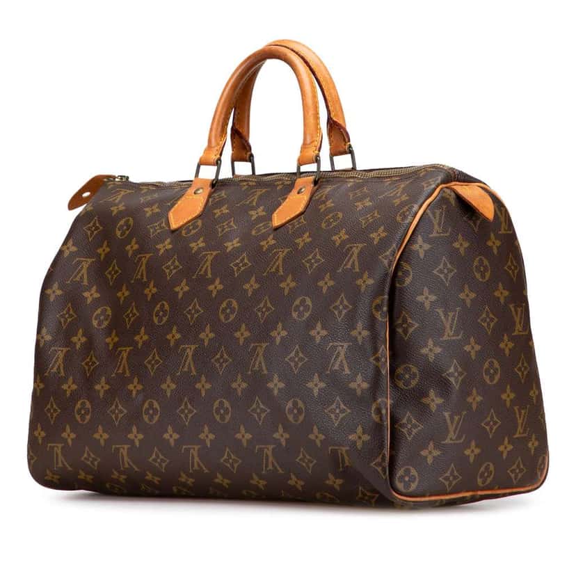 Louis Vuitton Monogram Speedy 40 Brown Good condition - Back View