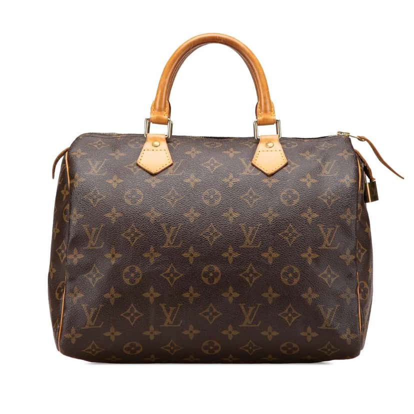 Louis Vuitton Monogram Speedy 30 Brown Canvas Good condition - Front View
