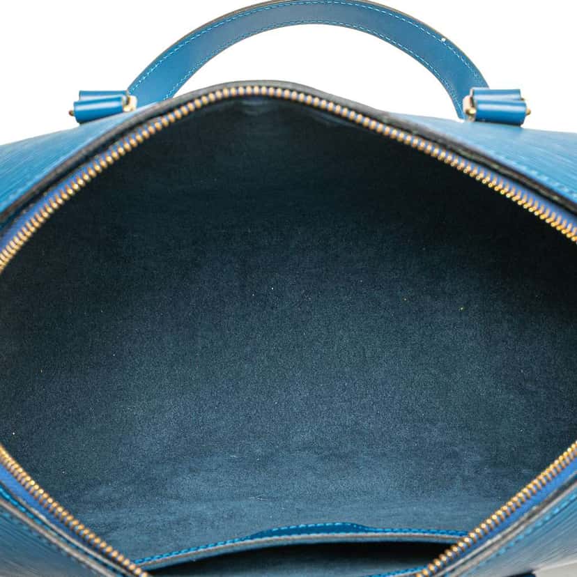 Louis Vuitton Epi Soufflot Blue Leather Good condition - Model View
