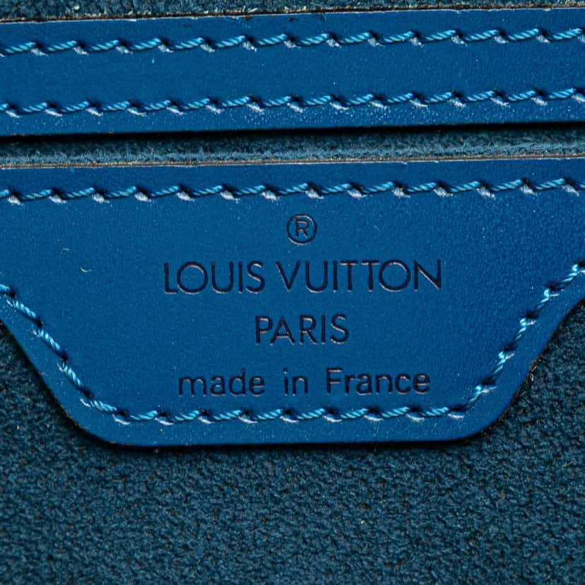 Louis Vuitton Epi Soufflot Blue Leather Good condition - Box View