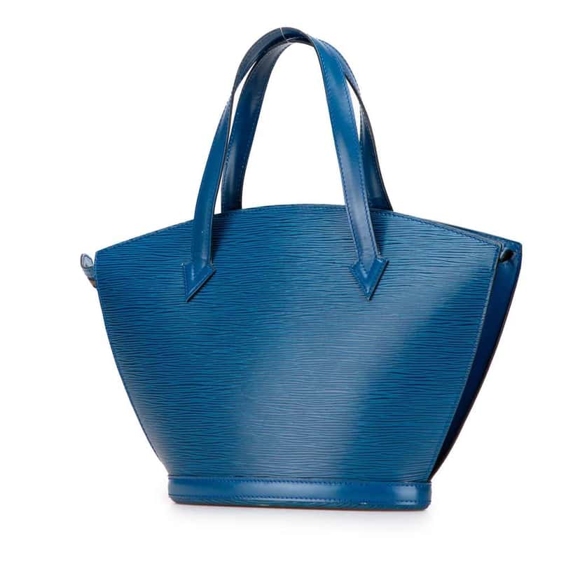 Louis Vuitton Epi Saint Jacques PM Short Strap Blue Leather Good condition - Back View