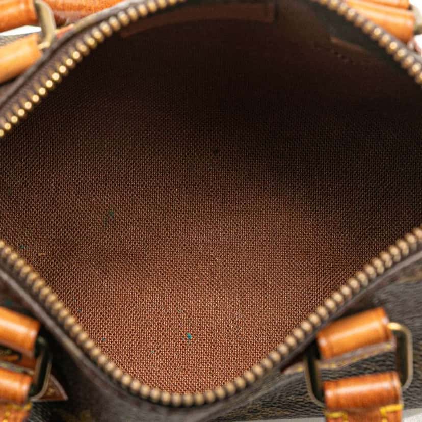 Louis Vuitton Monogram Mini Speedy HL Brown Canvas Good condition - Model View