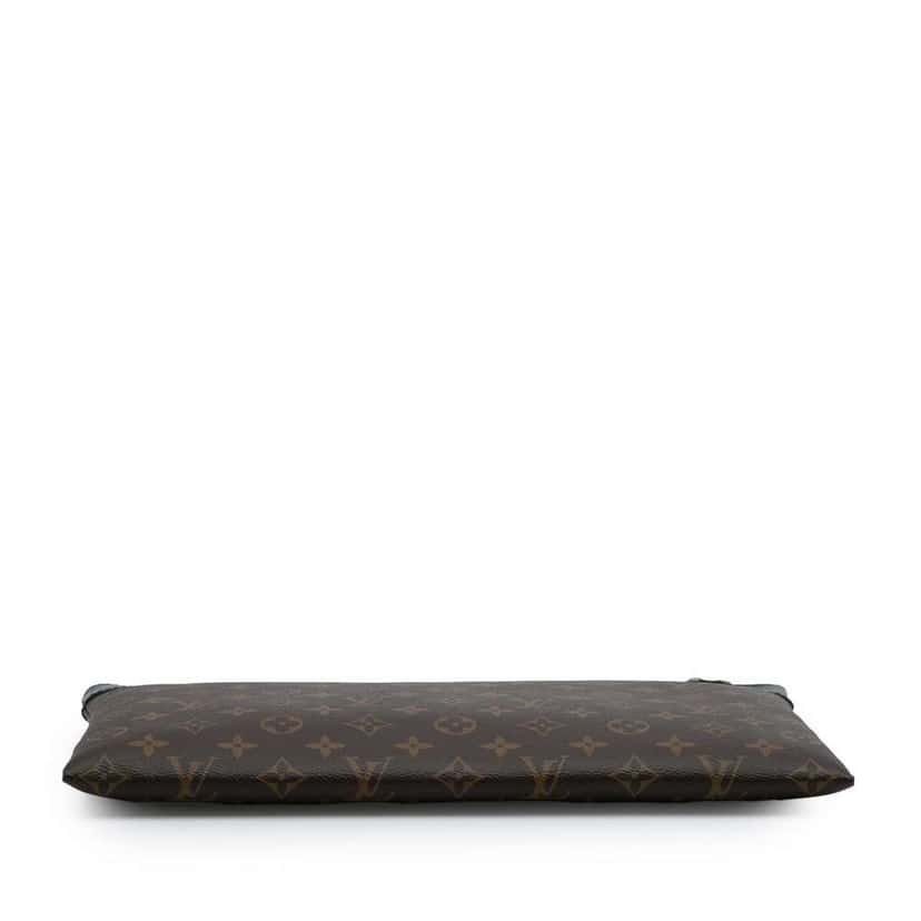 Louis Vuitton Monogram Macassar Discovery Pochette GM Brown Good condition - Inside View