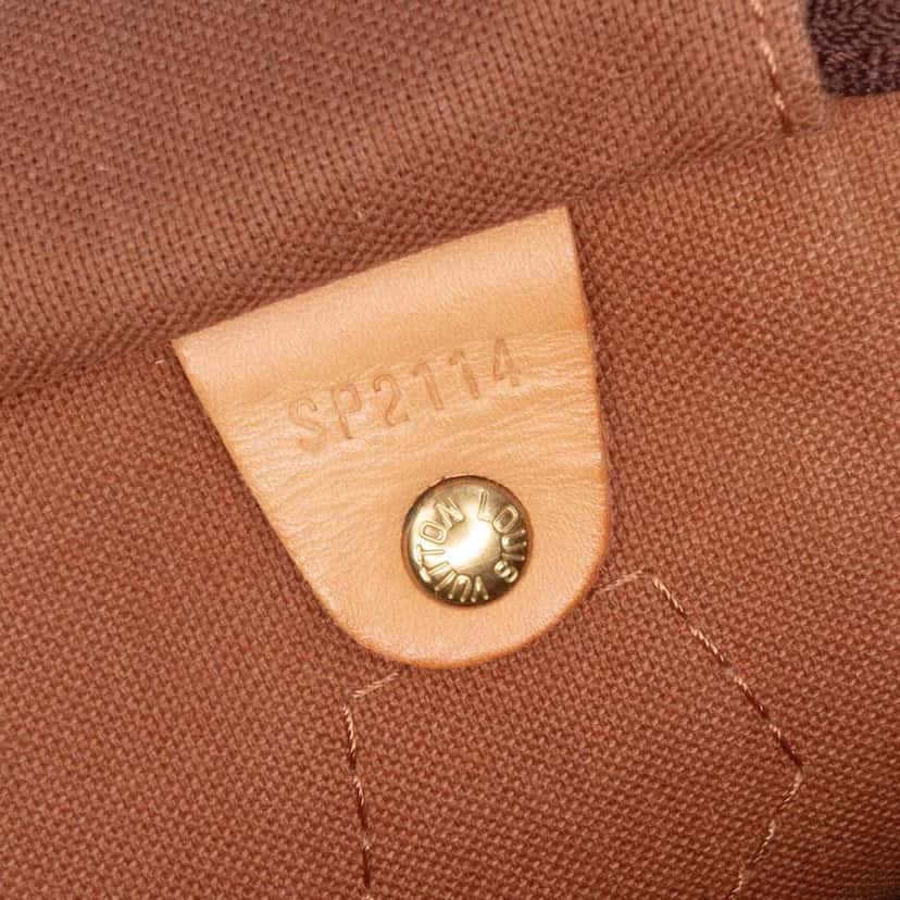 Louis Vuitton Monogram Speedy Bandouliere 35 Brown Canvas Good condition - Box View