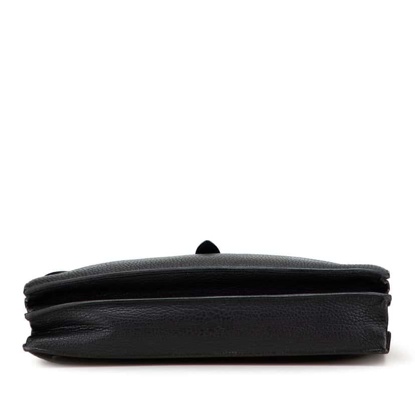 Hermès Togo Sac a Depeches 41 Black Leather Good condition - Inside View