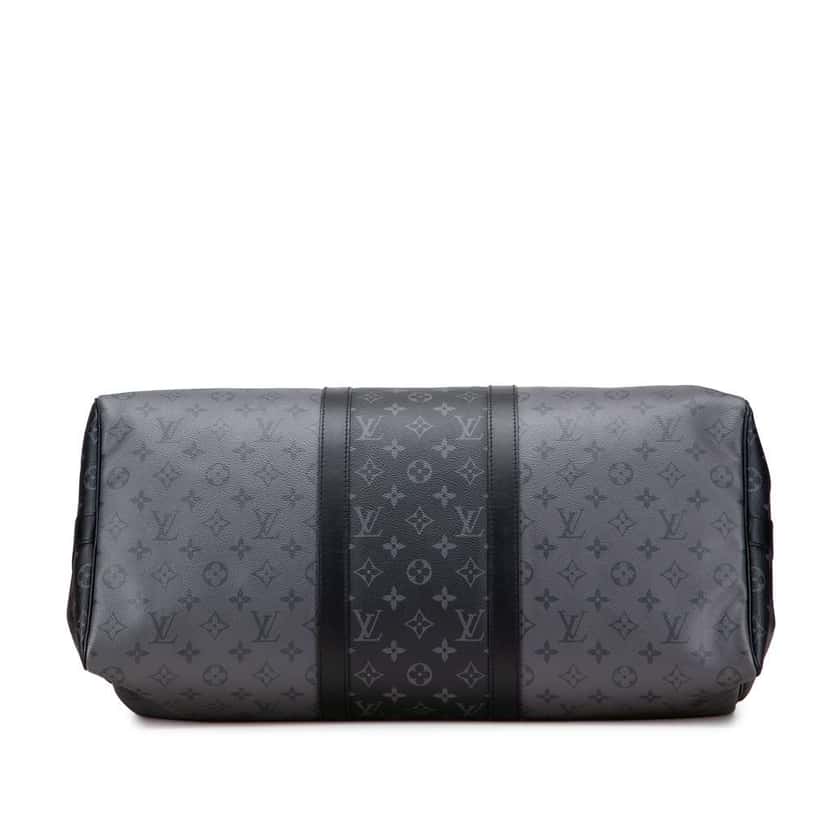 Louis Vuitton Monogram Eclipse Reverse Keepall Bandouliere 50 Grey Good condition - Inside View