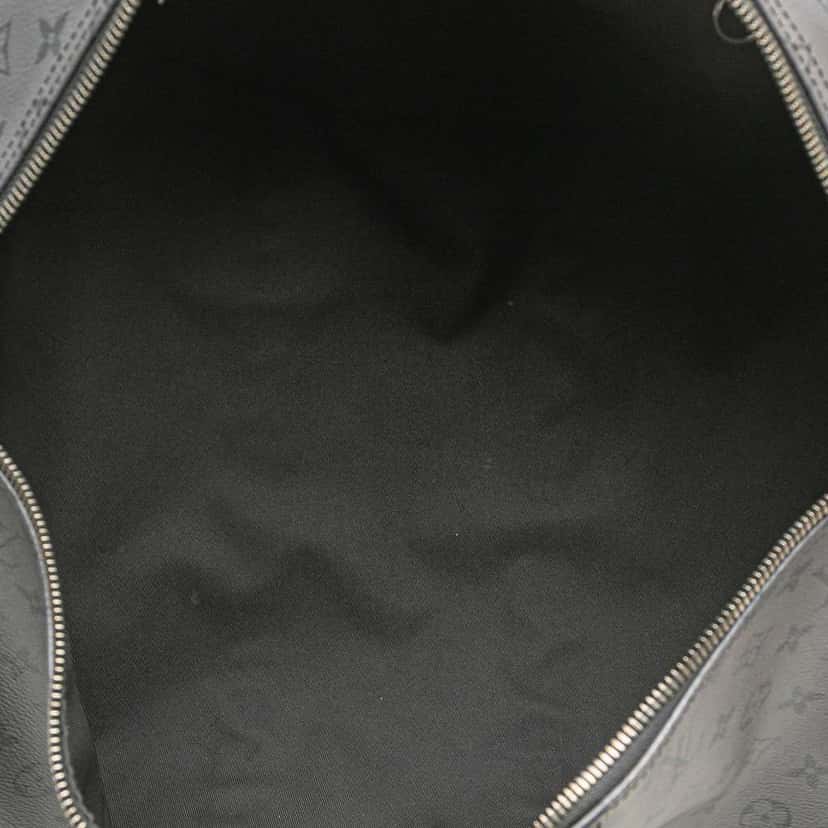 Louis Vuitton Monogram Eclipse Reverse Keepall Bandouliere 50 Grey Good condition - Model View
