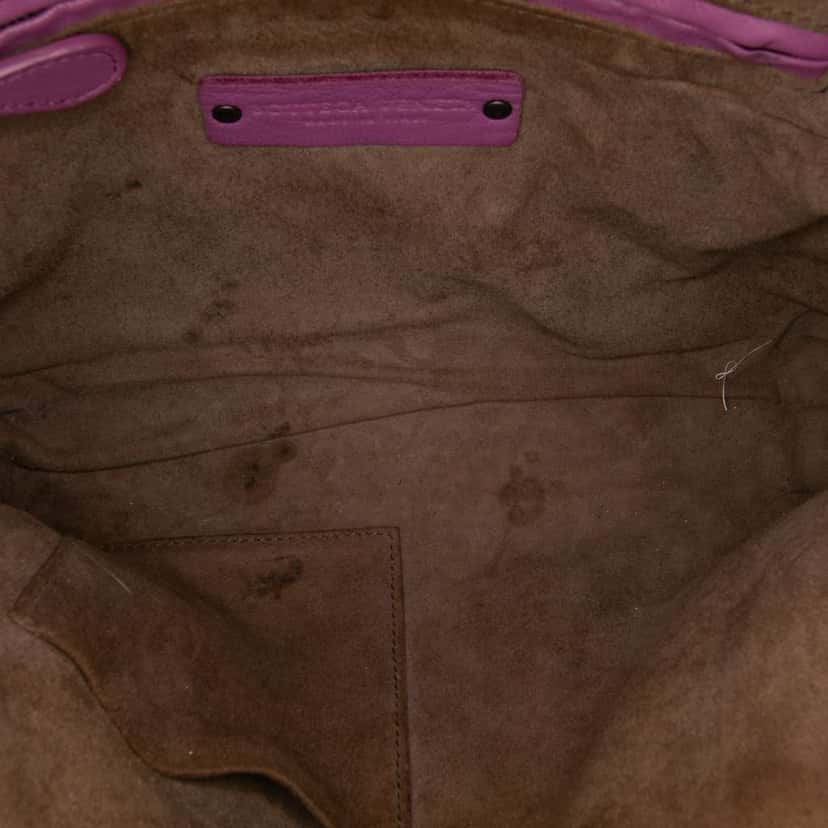 Bottega Veneta Nappa Intrecciato Nodini Crossbody Pink Leather Good condition - Model View