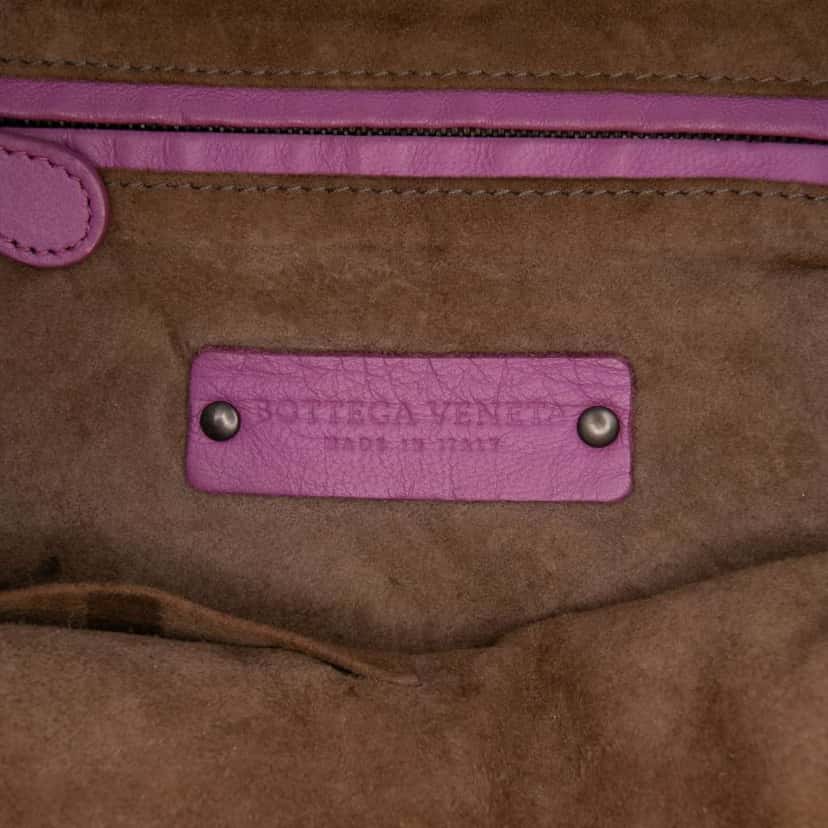 Bottega Veneta Nappa Intrecciato Nodini Crossbody Pink Leather Good condition - Box View