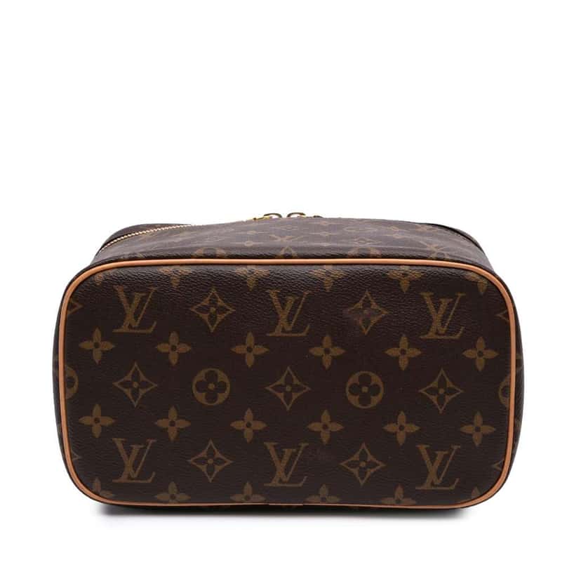 Louis Vuitton Monogram Nice BB Vanity Case Brown Canvas Good condition - Inside View