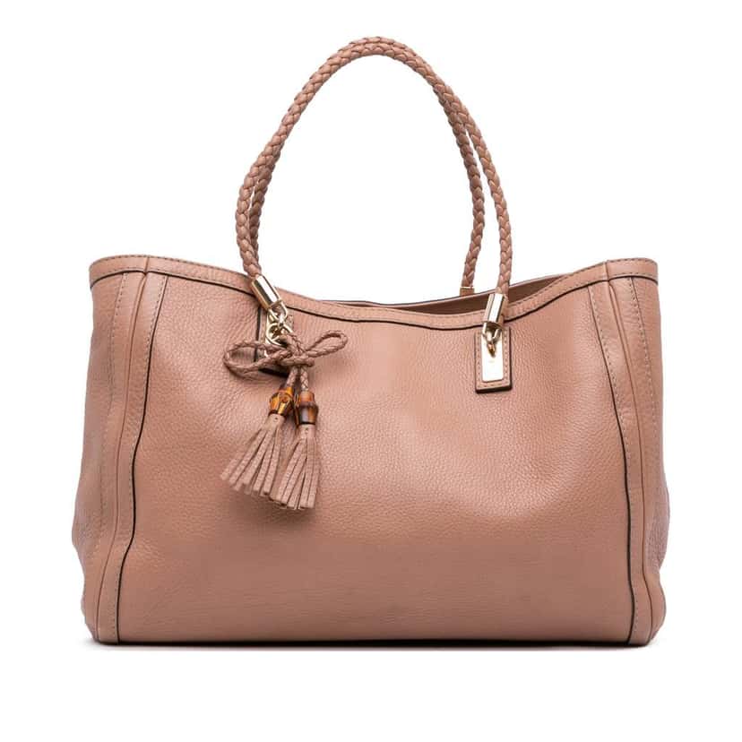 Gucci Medium Leather Bella Tote Pink Leather Good condition - Front View