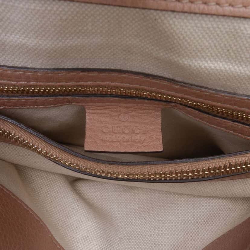 Gucci Medium Leather Bella Tote Pink Leather Good condition - Box View