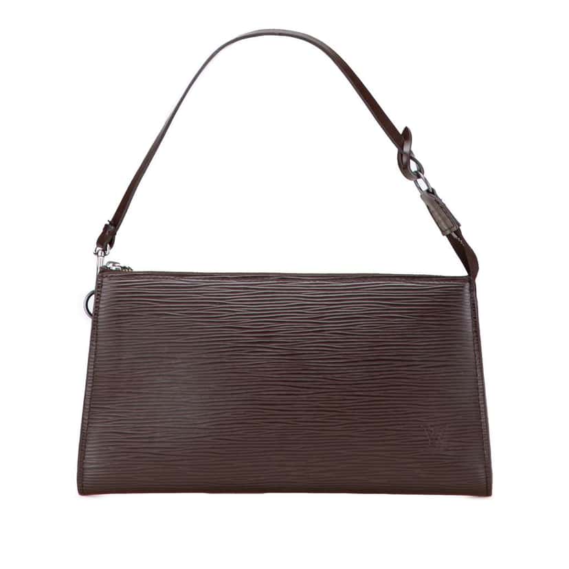 Louis Vuitton Epi Pochette Accessoires Brown Leather Good condition - Front View