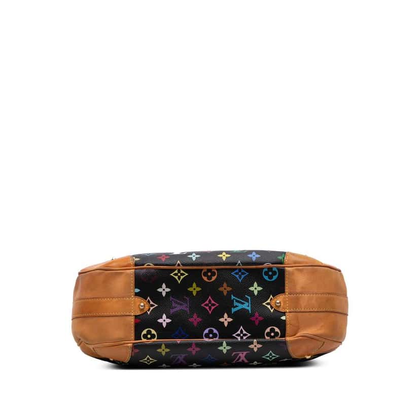 Louis Vuitton Monogram Multicolore Greta Black Canvas Fair condition - Inside View