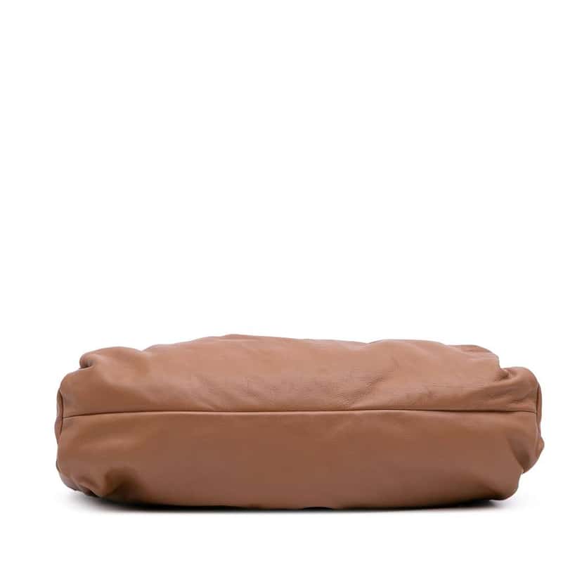 Bottega Veneta Lambskin The Shoulder Pouch Brown Leather Good condition - Inside View