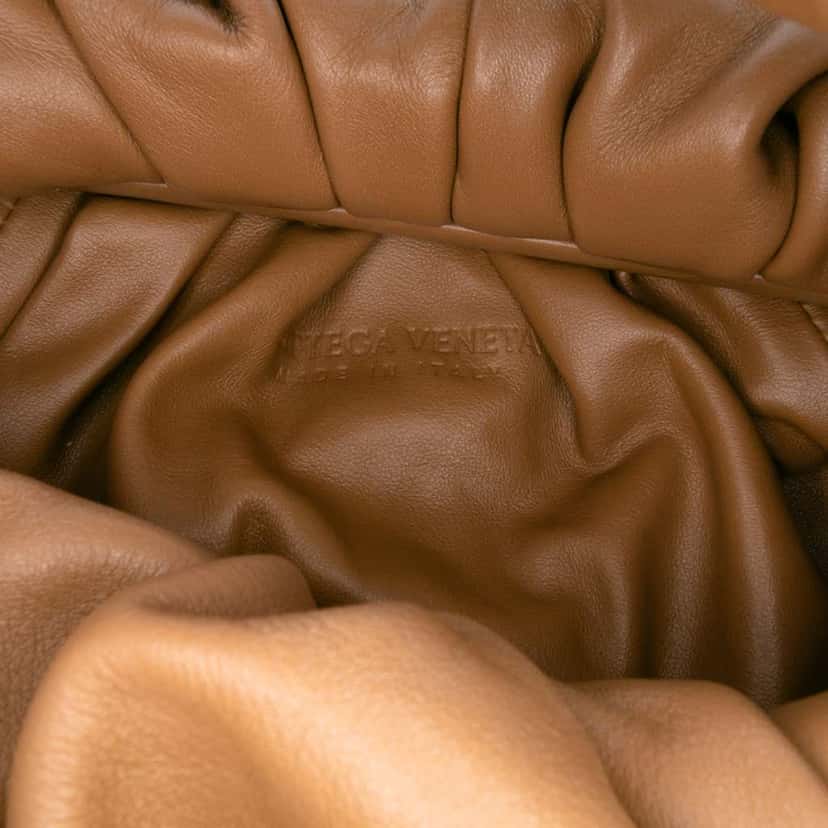 Bottega Veneta Lambskin The Shoulder Pouch Brown Leather Good condition - Box View