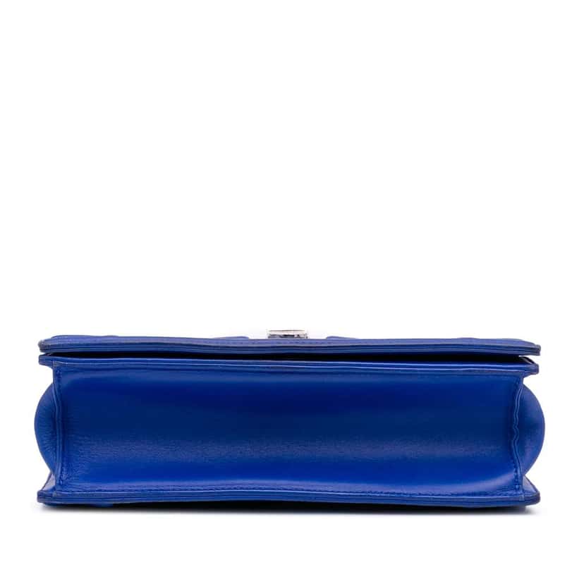 Dior Medium Lambskin Diorama Flap Blue Leather Good condition - Inside View