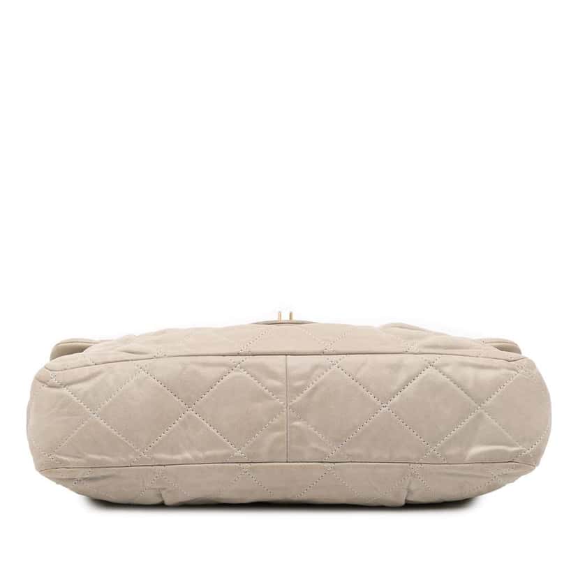 Chanel Quilted Calfskin Chic Quilt Flap Brown Leather Good condition - Back View