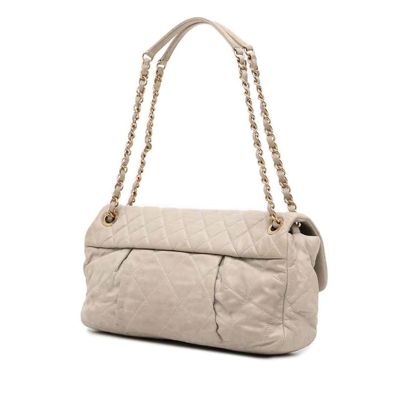 Chanel Quilted Calfskin Chic Quilt Flap Brown Leather Good condition - Inside View