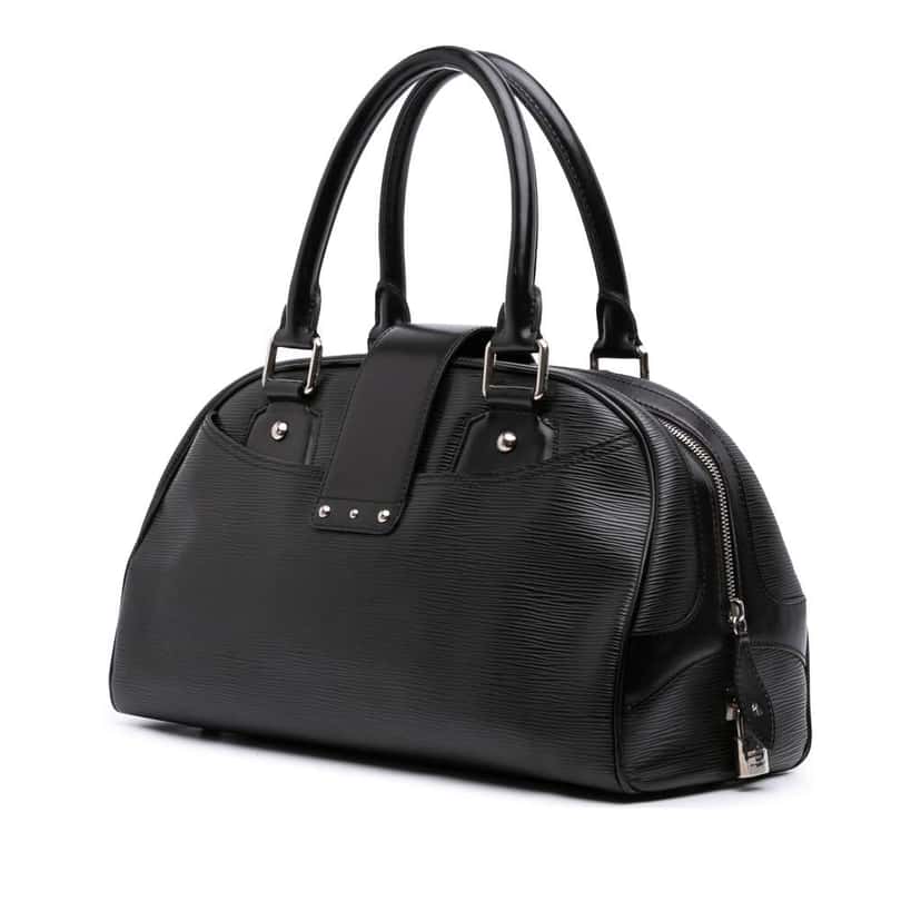Louis Vuitton Epi Bowling Montaigne GM Black Leather Good condition - Back View