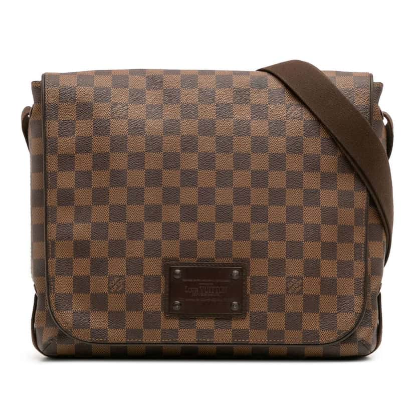 Louis Vuitton Damier Ebene Brooklyn MM Brown Canvas Good condition - Front View