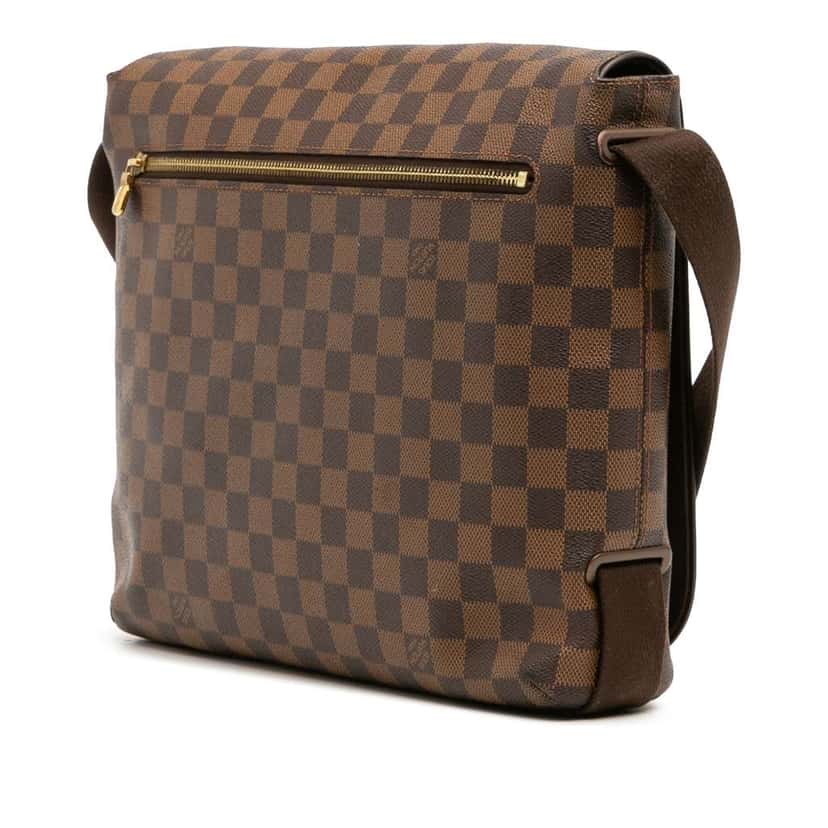 Louis Vuitton Damier Ebene Brooklyn MM Brown Canvas Good condition - Back View