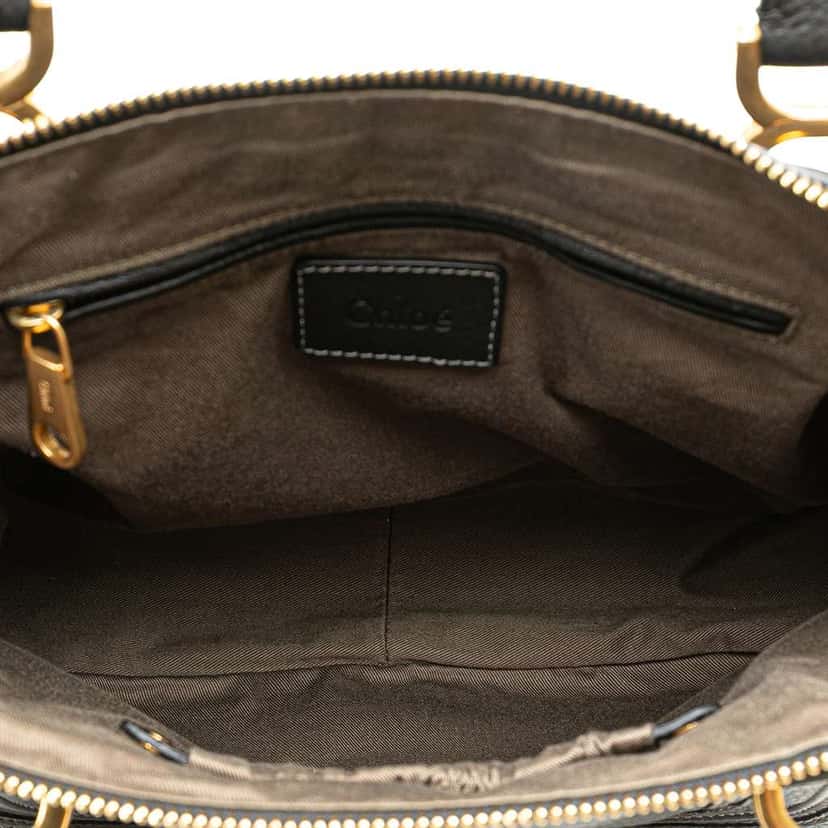 Chloé Medium Leather Marcie Satchel Black Leather Good condition - Model View