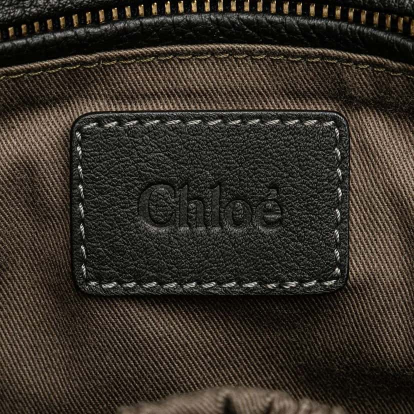 Chloé Medium Leather Marcie Satchel Black Leather Good condition - Box View