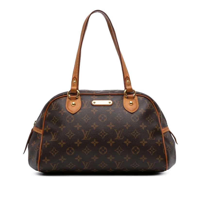 Louis Vuitton Monogram Montorgueil PM Brown Canvas Good condition - Front View