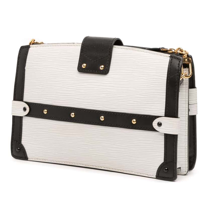 Louis Vuitton Epi Trunk Clutch White Leather Good condition - Back View