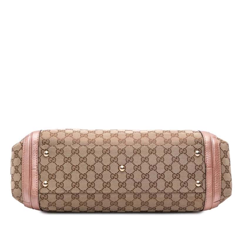 Gucci Large GG Canvas Bella Satchel Brown Canvas Good condition - Inside View