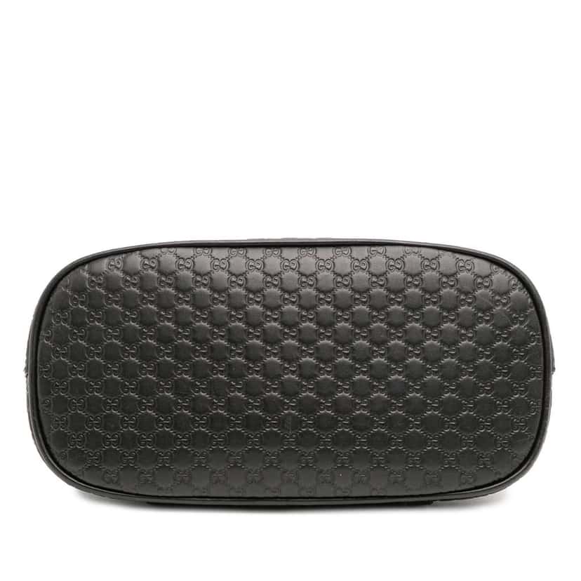 Gucci Mini Microguccissima Dome Satchel Black Leather Good condition - Inside View