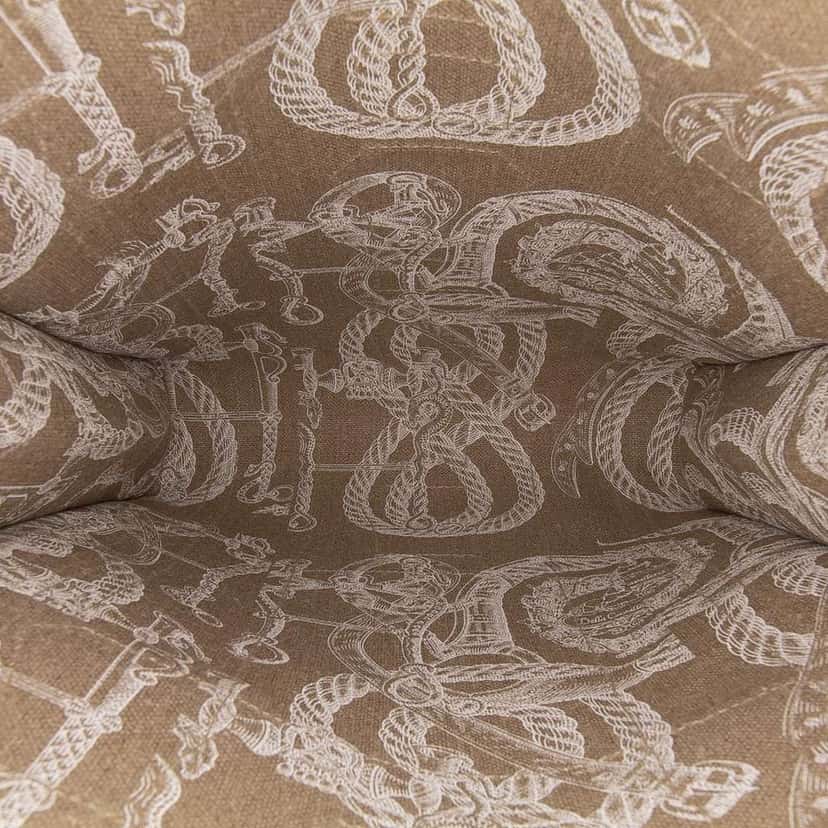 Hermès Evergrain and Toile Petit H Bell Tote Yellow Leather Good condition - Model View