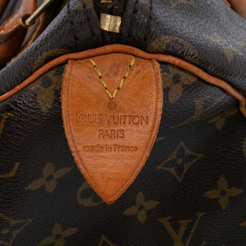 Louis Vuitton Monogram Speedy 30 Brown Canvas Good condition - Box View