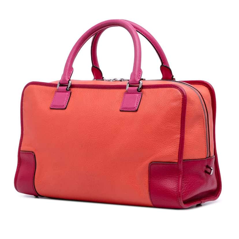 Loewe Tricolor Leather Amazona 36 Orange Leather Good condition - Back View
