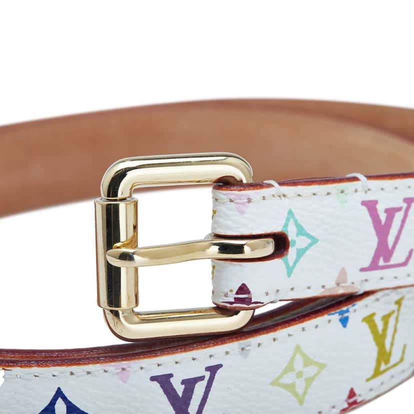 Louis Vuitton Monogram Multicolore Ceinture Belt White Good condition - Model View