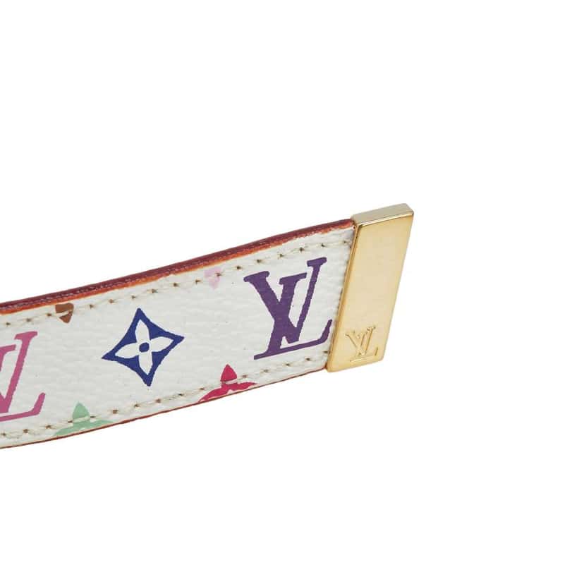 Louis Vuitton Monogram Multicolore Ceinture Belt White Good condition - Box View