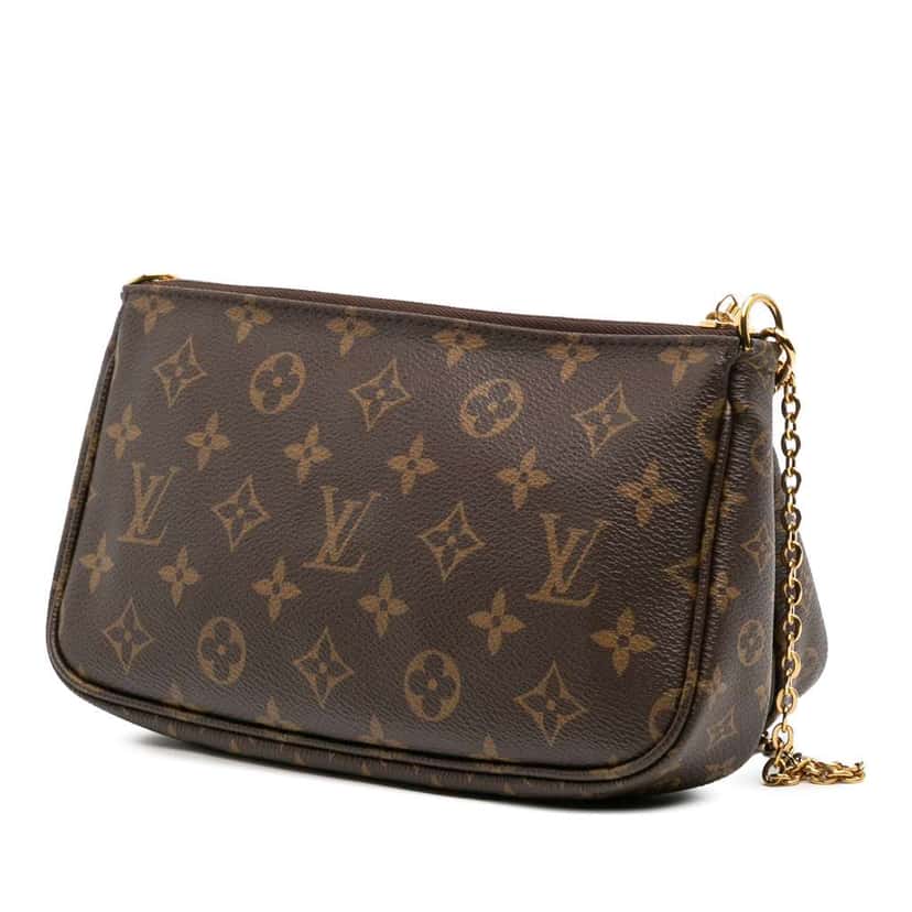 Louis Vuitton Monogram Multi Pochette Accessoires Brown Canvas Good condition - Back View