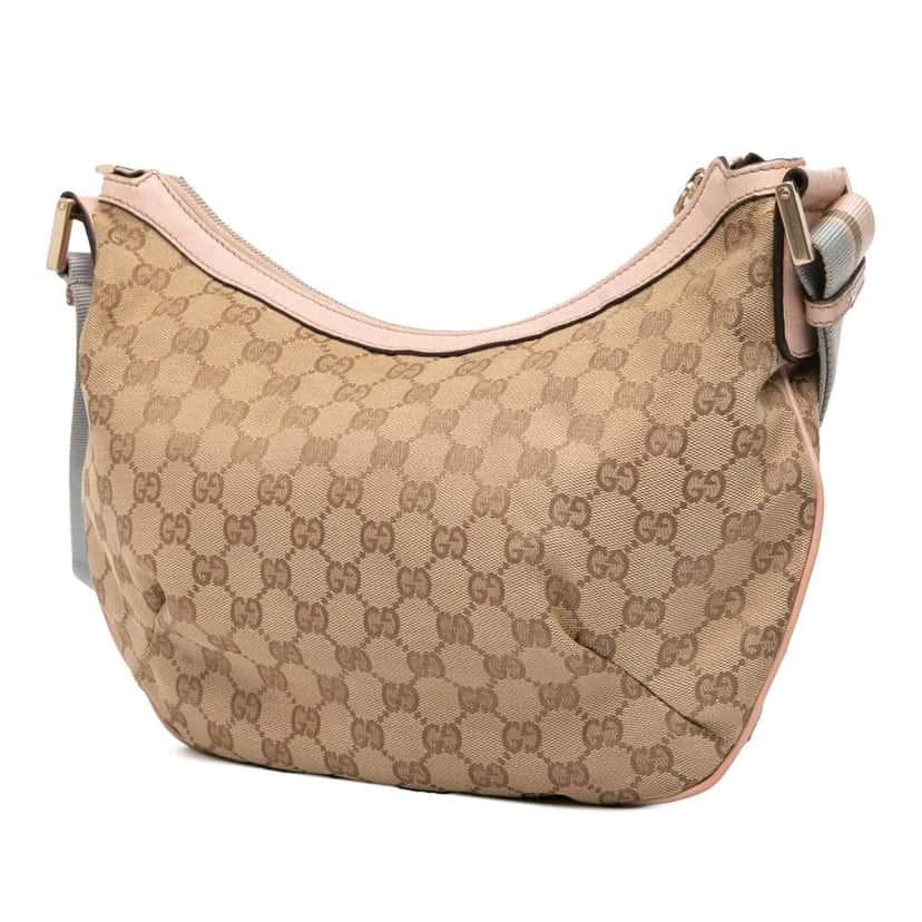 Gucci GG Canvas Web Crossbody Brown Canvas Good condition - Back View